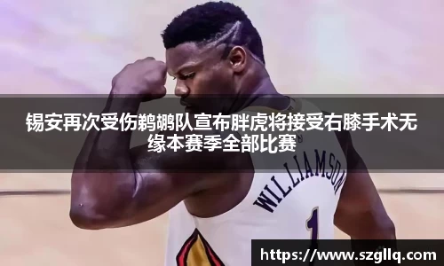 锡安再次受伤鹈鹕队宣布胖虎将接受右膝手术无缘本赛季全部比赛